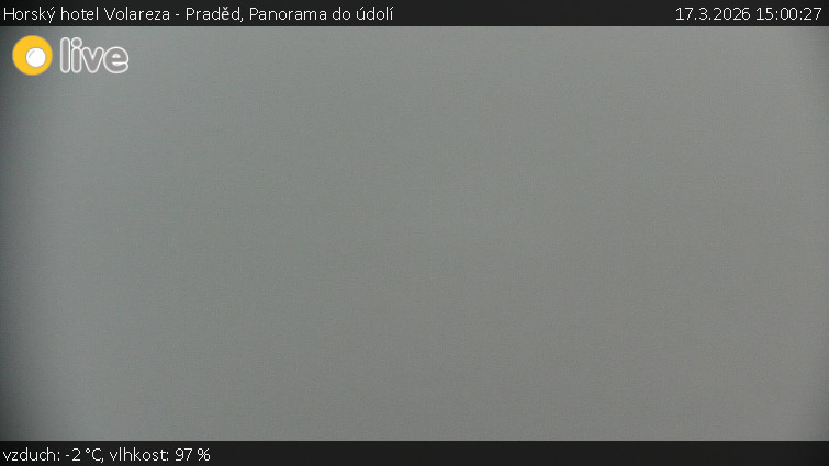 Horský hotel Volareza - Praděd - Panorama do údolí - 17.3.2026 v 15:00