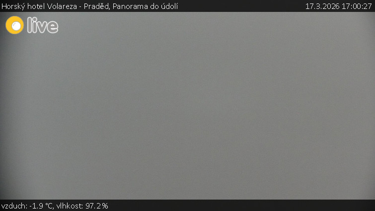 Horský hotel Volareza - Praděd - Panorama do údolí - 17.3.2026 v 17:00