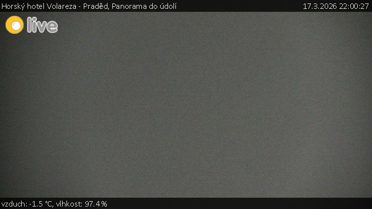 Horský hotel Volareza - Praděd - Panorama do údolí - 17.3.2026 v 22:00