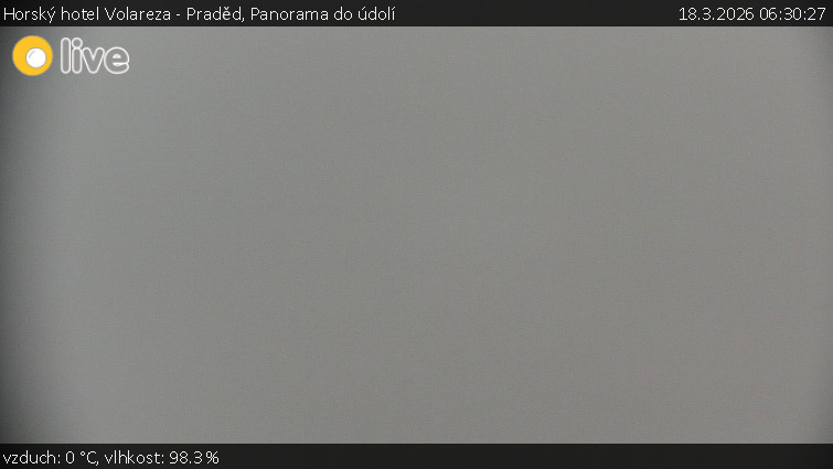 Horský hotel Volareza - Praděd - Panorama do údolí - 18.3.2026 v 06:30