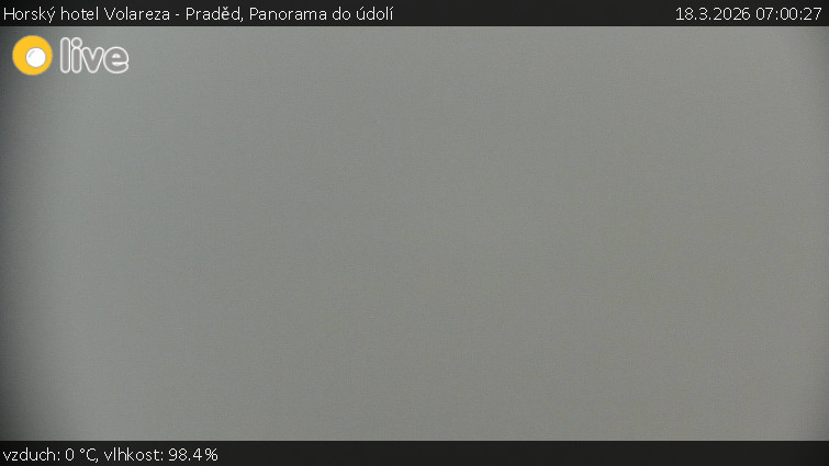 Horský hotel Volareza - Praděd - Panorama do údolí - 18.3.2026 v 07:00