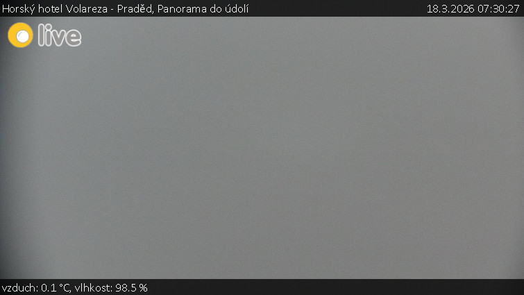 Horský hotel Volareza - Praděd - Panorama do údolí - 18.3.2026 v 07:30