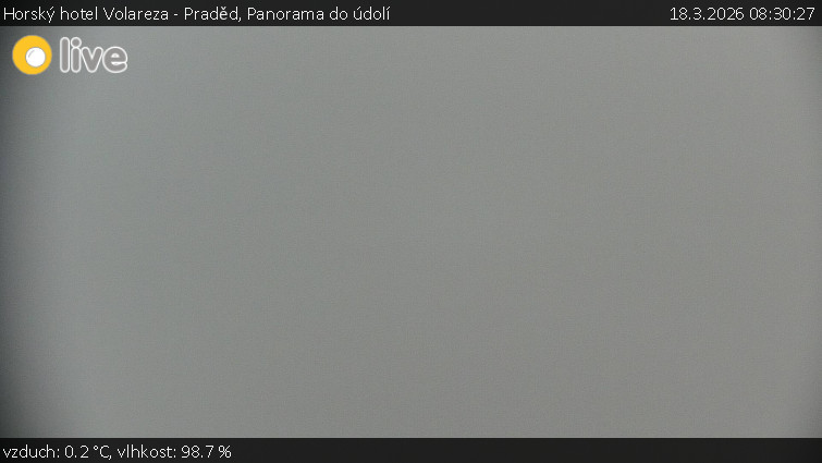 Horský hotel Volareza - Praděd - Panorama do údolí - 18.3.2026 v 08:30
