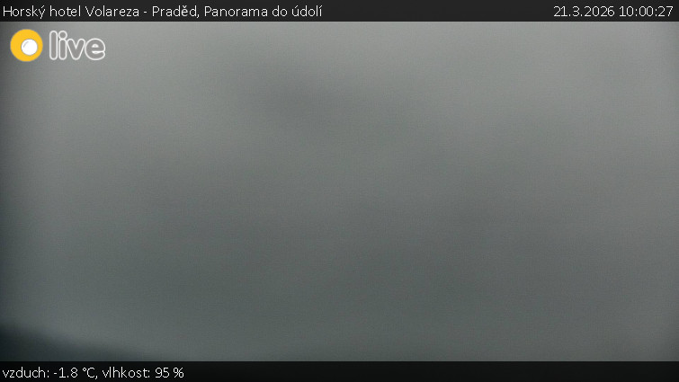 Horský hotel Volareza - Praděd - Panorama do údolí - 21.3.2026 v 10:00