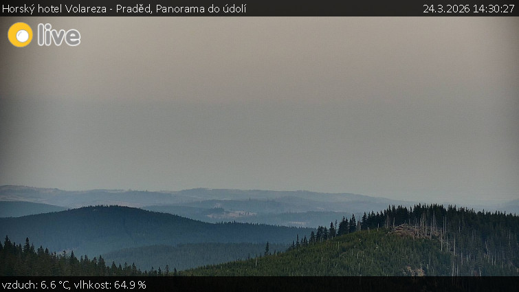 Horský hotel Volareza - Praděd - Panorama do údolí - 24.3.2026 v 14:30