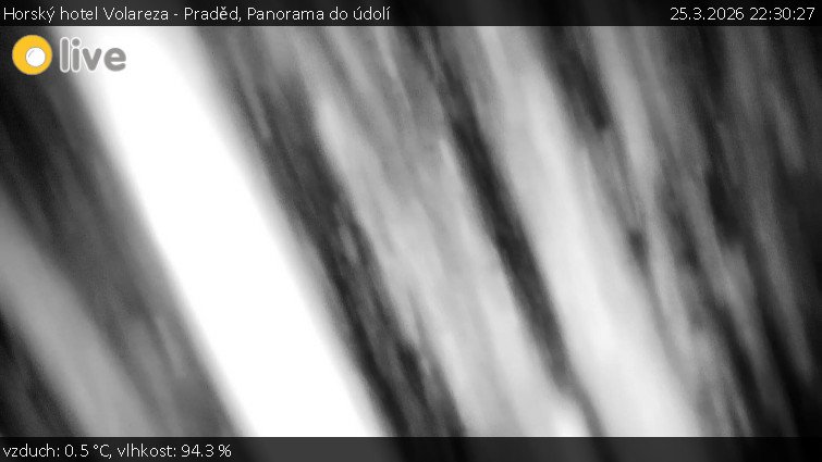 Horský hotel Volareza - Praděd - Panorama do údolí - 25.3.2026 v 22:30
