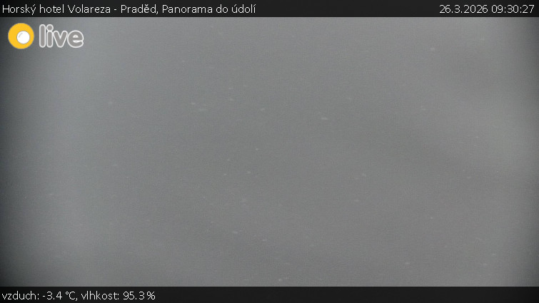 Horský hotel Volareza - Praděd - Panorama do údolí - 26.3.2026 v 09:30