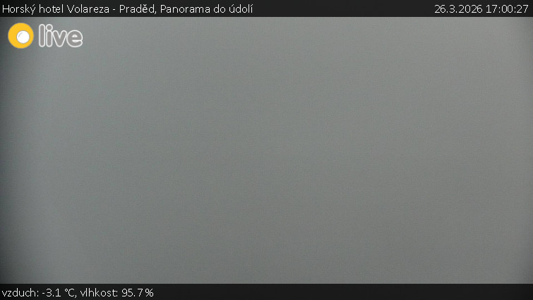 Horský hotel Volareza - Praděd - Panorama do údolí - 26.3.2026 v 17:00