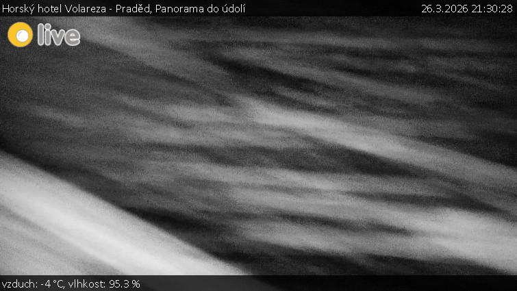 Horský hotel Volareza - Praděd - Panorama do údolí - 26.3.2026 v 21:30