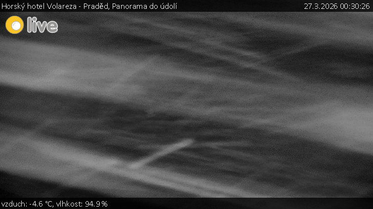 Horský hotel Volareza - Praděd - Panorama do údolí - 27.3.2026 v 00:30