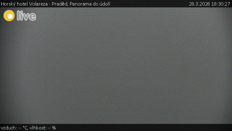 Horský hotel Volareza - Praděd - Panorama do údolí - 28.3.2026 v 18:30