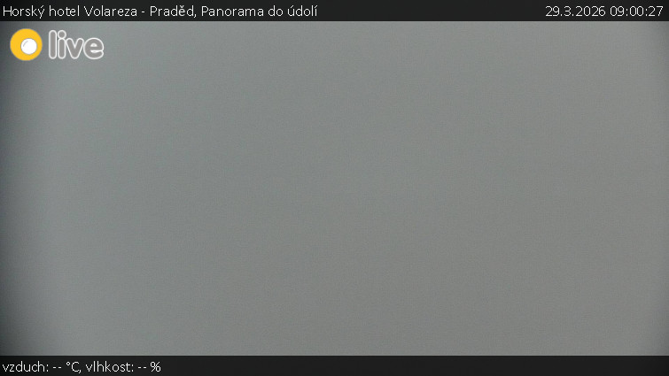 Horský hotel Volareza - Praděd - Panorama do údolí - 29.3.2026 v 09:00
