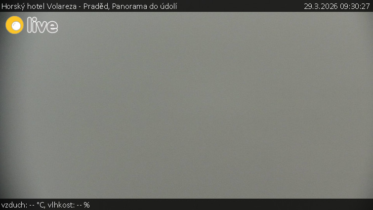 Horský hotel Volareza - Praděd - Panorama do údolí - 29.3.2026 v 09:30