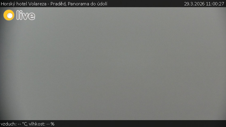 Horský hotel Volareza - Praděd - Panorama do údolí - 29.3.2026 v 11:00