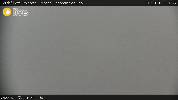 Horský hotel Volareza - Praděd - Panorama do údolí - 29.3.2026 v 11:30