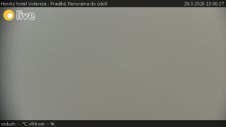 Horský hotel Volareza - Praděd - Panorama do údolí - 29.3.2026 v 13:00