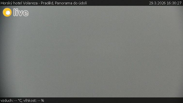 Horský hotel Volareza - Praděd - Panorama do údolí - 29.3.2026 v 16:30