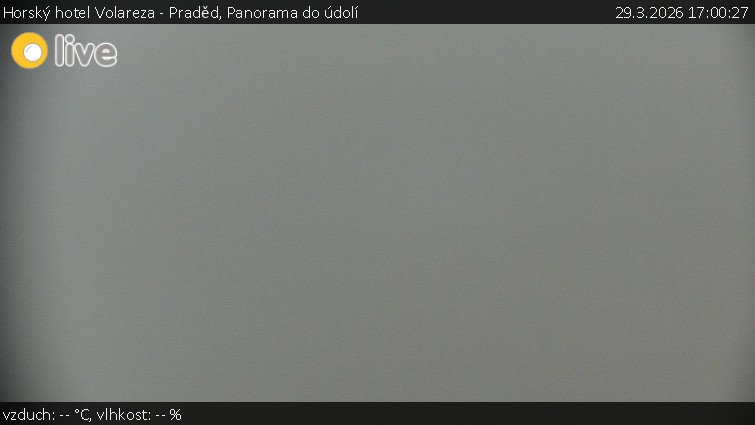 Horský hotel Volareza - Praděd - Panorama do údolí - 29.3.2026 v 17:00