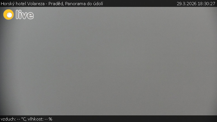 Horský hotel Volareza - Praděd - Panorama do údolí - 29.3.2026 v 18:30