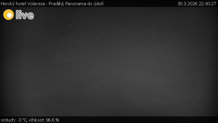 Horský hotel Volareza - Praděd - Panorama do údolí - 30.3.2026 v 22:30