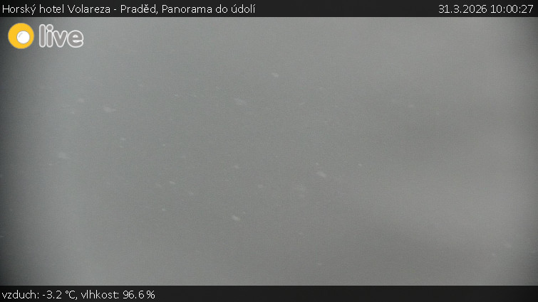 Horský hotel Volareza - Praděd - Panorama do údolí - 31.3.2026 v 10:00