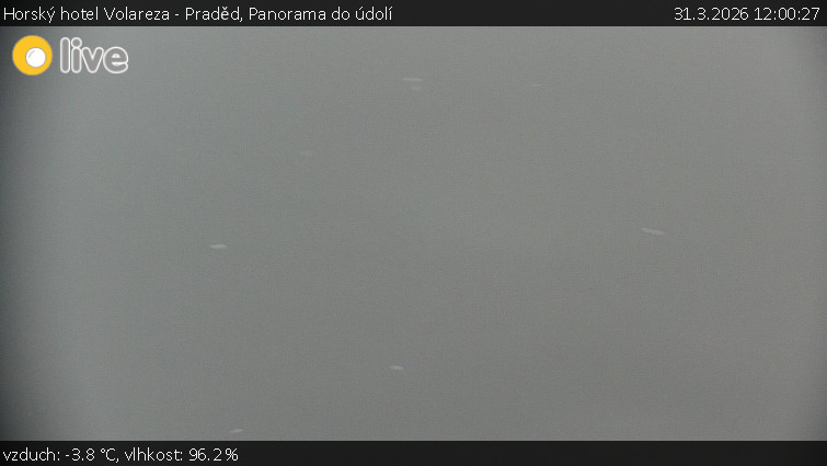 Horský hotel Volareza - Praděd - Panorama do údolí - 31.3.2026 v 12:00