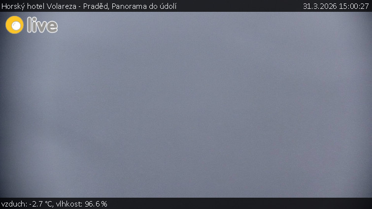 Horský hotel Volareza - Praděd - Panorama do údolí - 31.3.2026 v 15:00