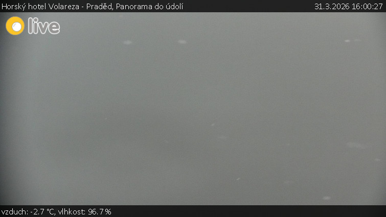 Horský hotel Volareza - Praděd - Panorama do údolí - 31.3.2026 v 16:00