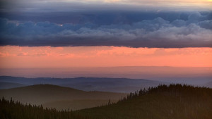 Horský hotel Volareza - Praděd - Panorama do údolí - 6.4.2026 v 06:30