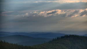Horský hotel Volareza - Praděd - Panorama do údolí - 6.4.2026 v 07:30