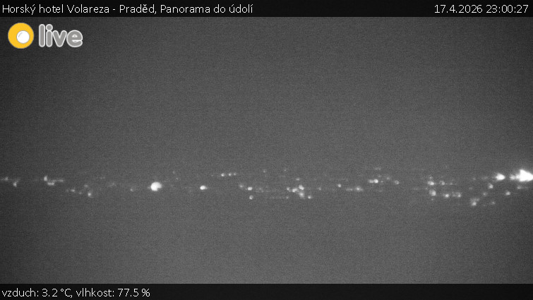 Horský hotel Volareza - Praděd - Panorama do údolí - 17.4.2026 v 23:00