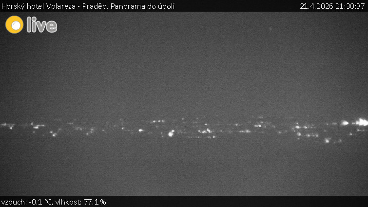Horský hotel Volareza - Praděd - Panorama do údolí - 21.4.2026 v 21:30