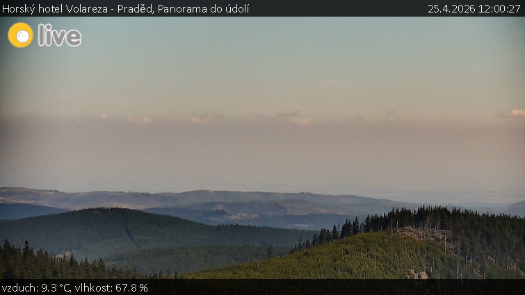 Horský hotel Volareza - Praděd - Panorama do údolí - 25.4.2026 v 12:00
