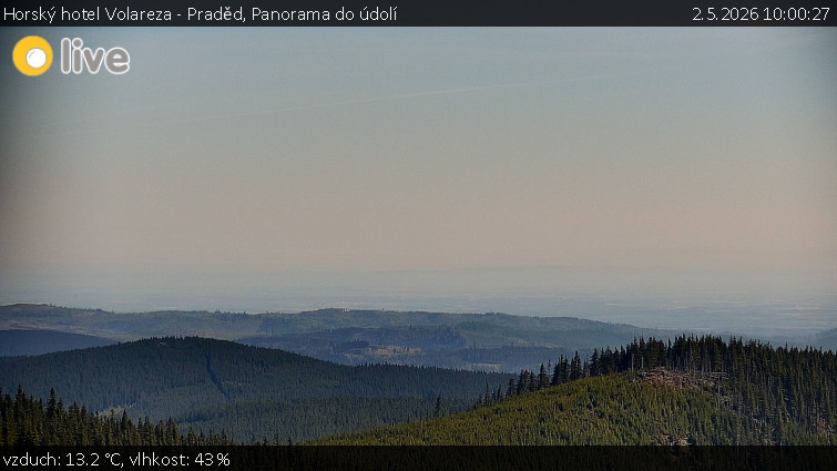 Horský hotel Volareza - Praděd - Panorama do údolí - 2.5.2026 v 10:00