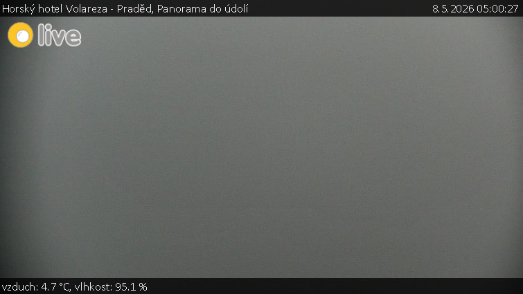 Horský hotel Volareza - Praděd - Panorama do údolí - 8.5.2026 v 05:00