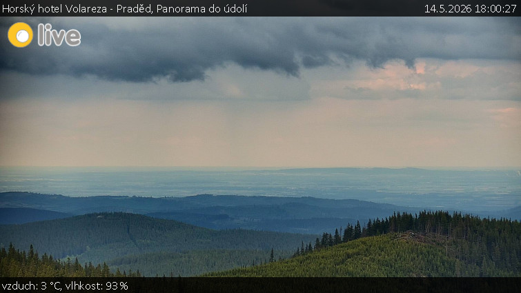 Horský hotel Volareza - Praděd - Panorama do údolí - 14.5.2026 v 18:00