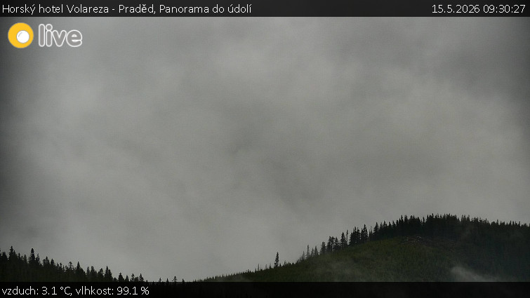 Horský hotel Volareza - Praděd - Panorama do údolí - 15.5.2026 v 09:30