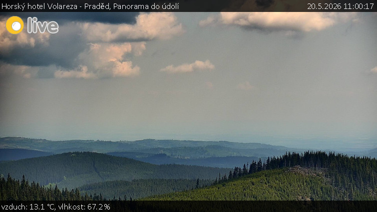 Horský hotel Volareza - Praděd - Panorama do údolí - 20.5.2026 v 11:00