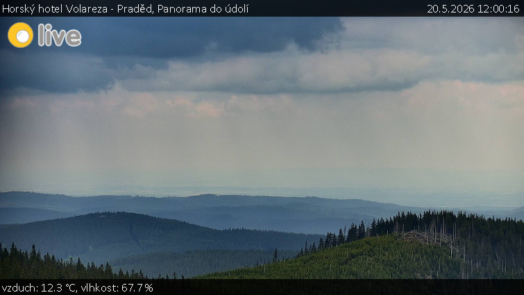 Horský hotel Volareza - Praděd - Panorama do údolí - 20.5.2026 v 12:00