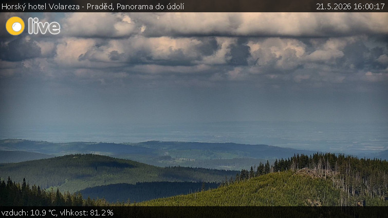Horský hotel Volareza - Praděd - Panorama do údolí - 21.5.2026 v 16:00