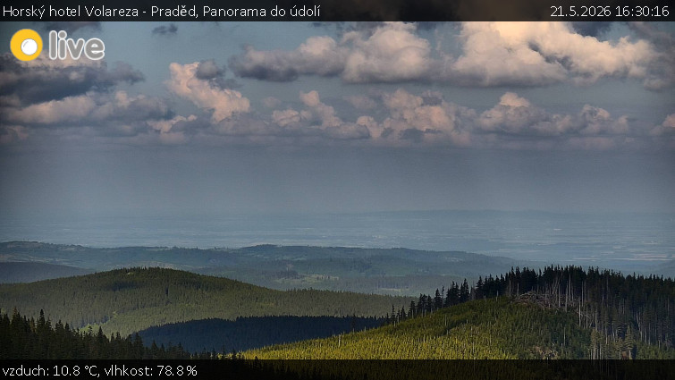 Horský hotel Volareza - Praděd - Panorama do údolí - 21.5.2026 v 16:30