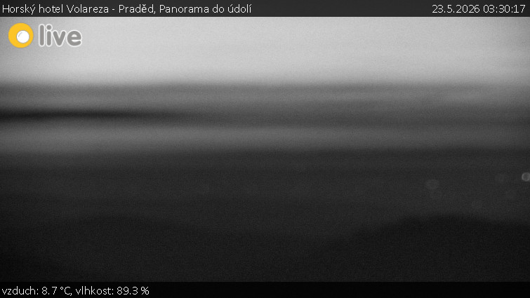 Horský hotel Volareza - Praděd - Panorama do údolí - 23.5.2026 v 03:30