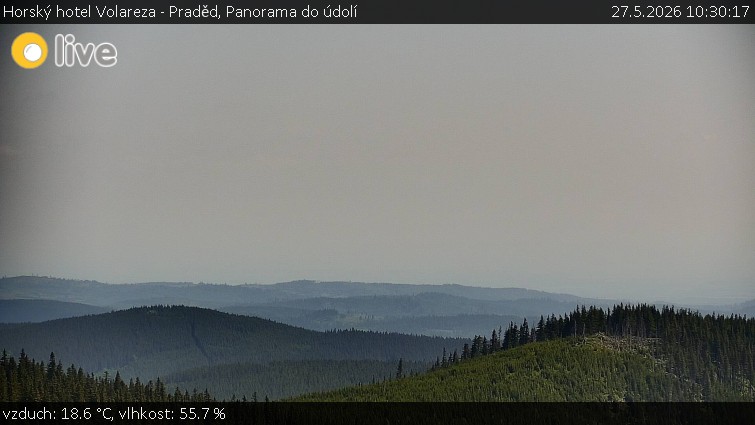 Horský hotel Volareza - Praděd - Panorama do údolí - 27.5.2026 v 10:30
