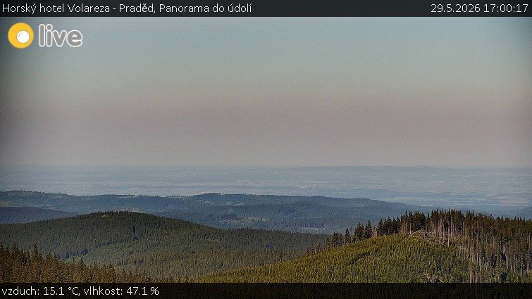 Horský hotel Volareza - Praděd - Panorama do údolí - 29.5.2026 v 17:00
