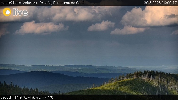 Horský hotel Volareza - Praděd - Panorama do údolí - 30.5.2026 v 16:00