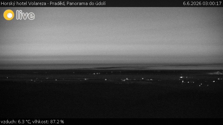 Horský hotel Volareza - Praděd - Panorama do údolí - 6.6.2026 v 03:00