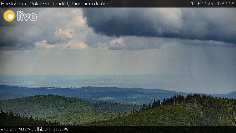 Horský hotel Volareza - Praděd - Panorama do údolí - 12.6.2026 v 11:30