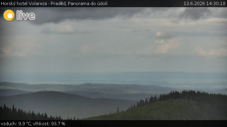 Horský hotel Volareza - Praděd - Panorama do údolí - 13.6.2026 v 14:30