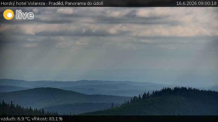Horský hotel Volareza - Praděd - Panorama do údolí - 16.6.2026 v 09:00