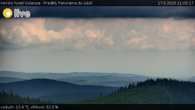 Horský hotel Volareza - Praděd - Panorama do údolí - 17.6.2026 v 11:00